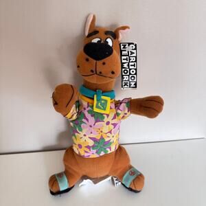 Cartoon Network Scooby-Doo Collectible Bean Bag Plush Hawaiian Shirt New